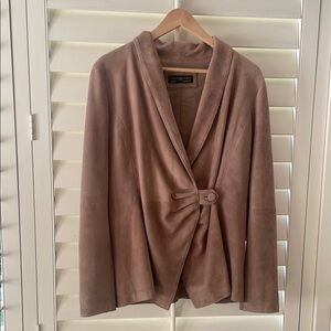 Peruvian Connection Fawn Brown Genuine Suede Jacket.  Never worn.